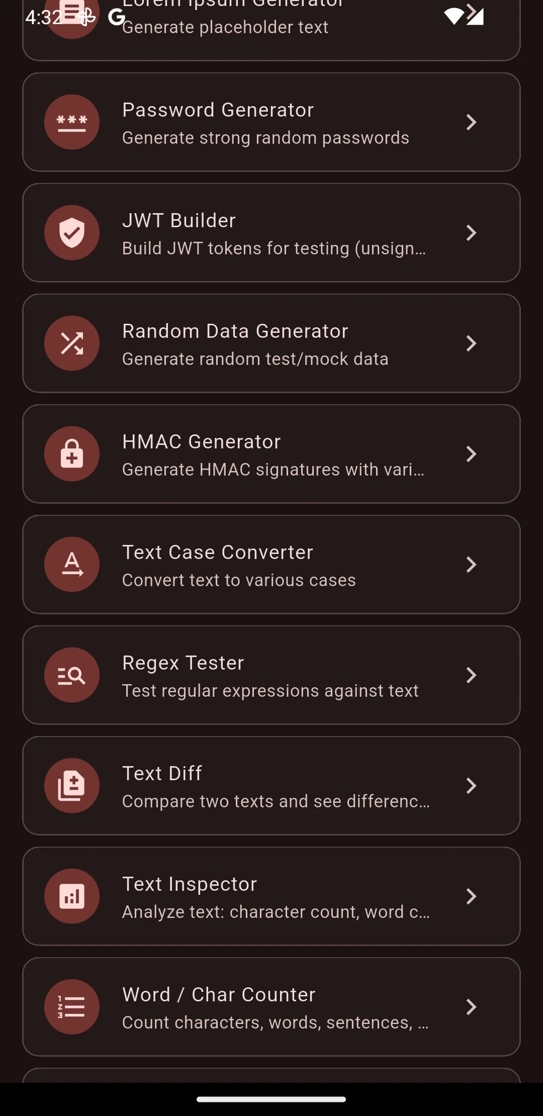 Dev Tools screenshot