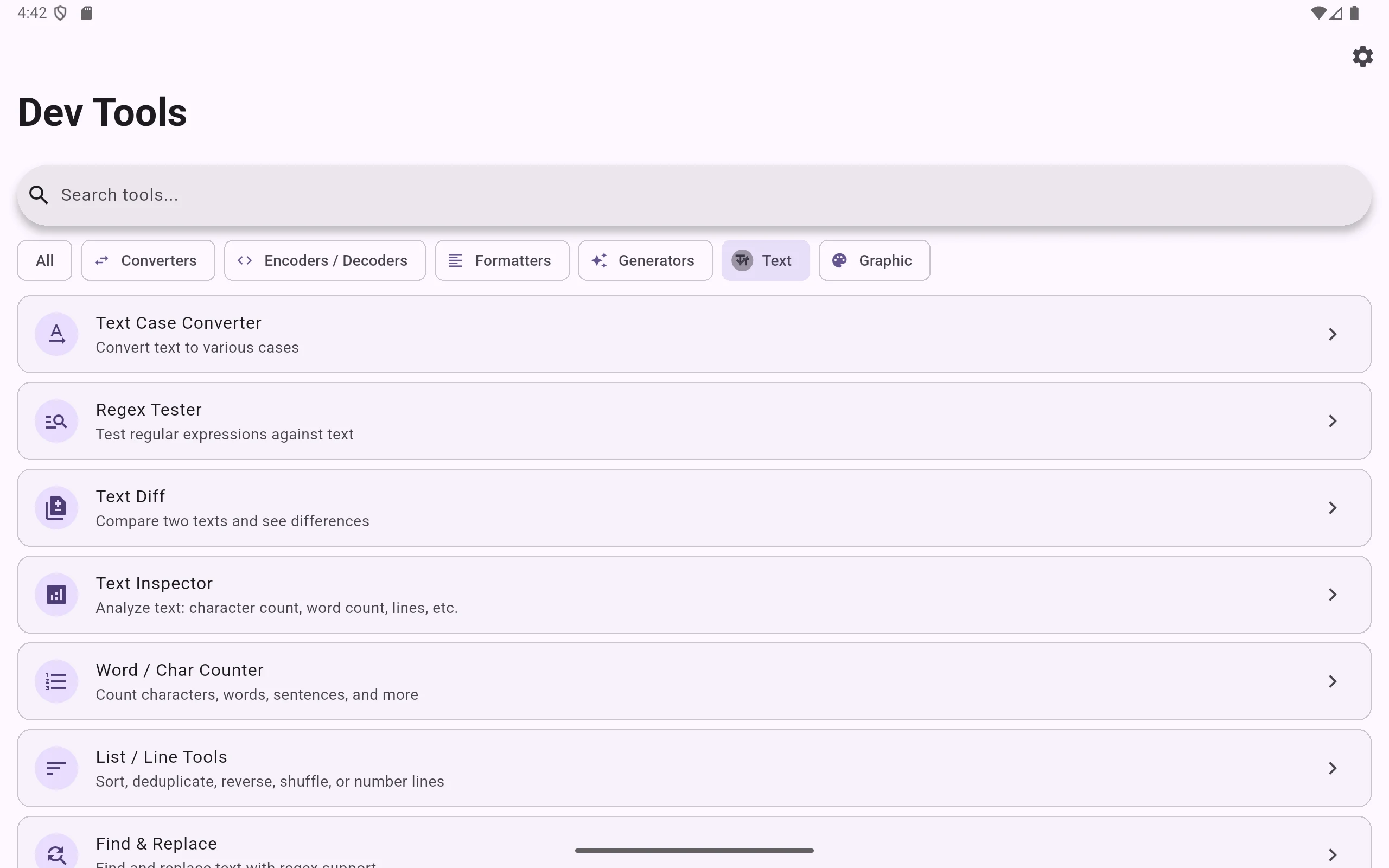 Dev Tools screenshot