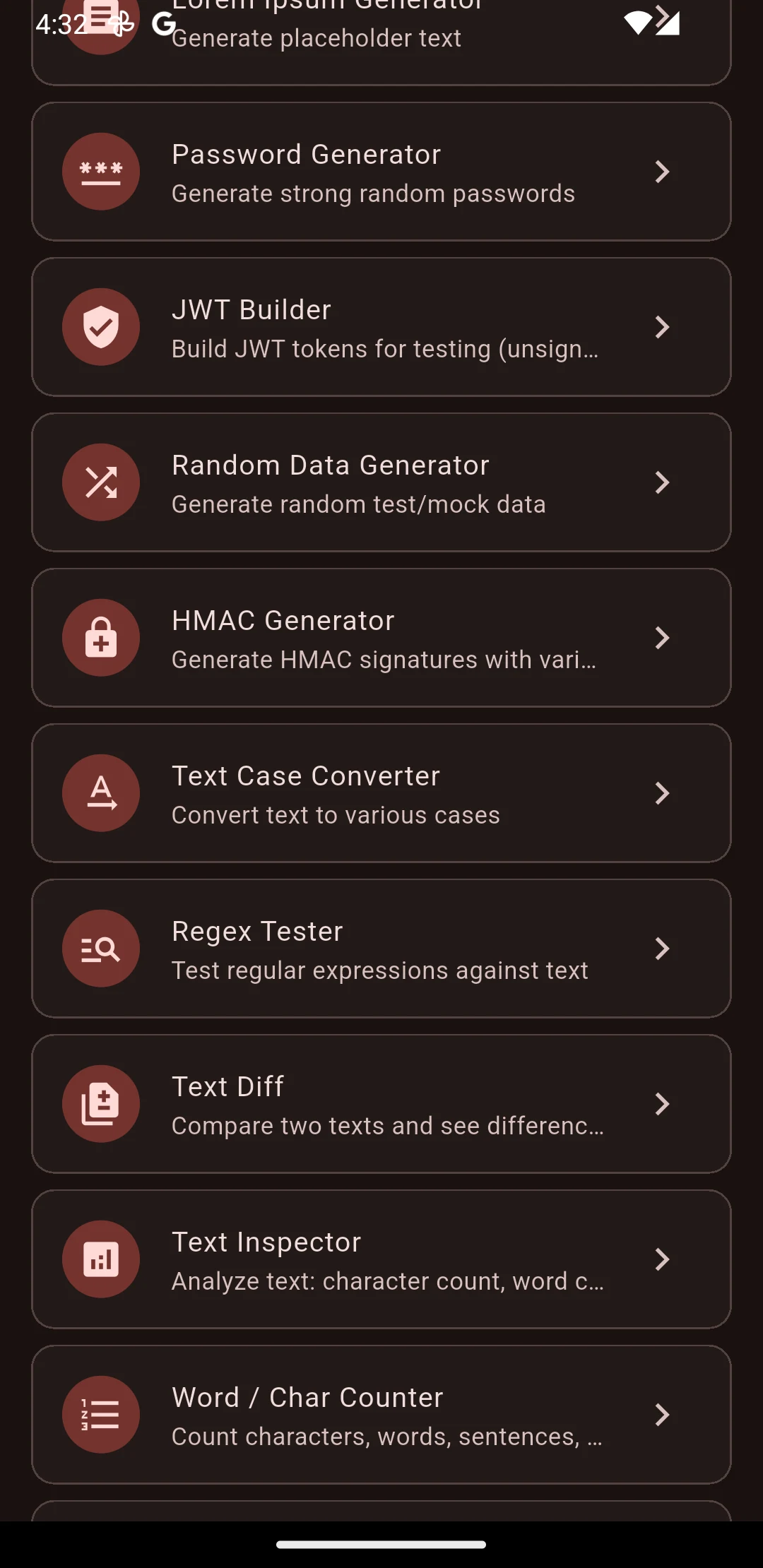 Dev Tools screenshot